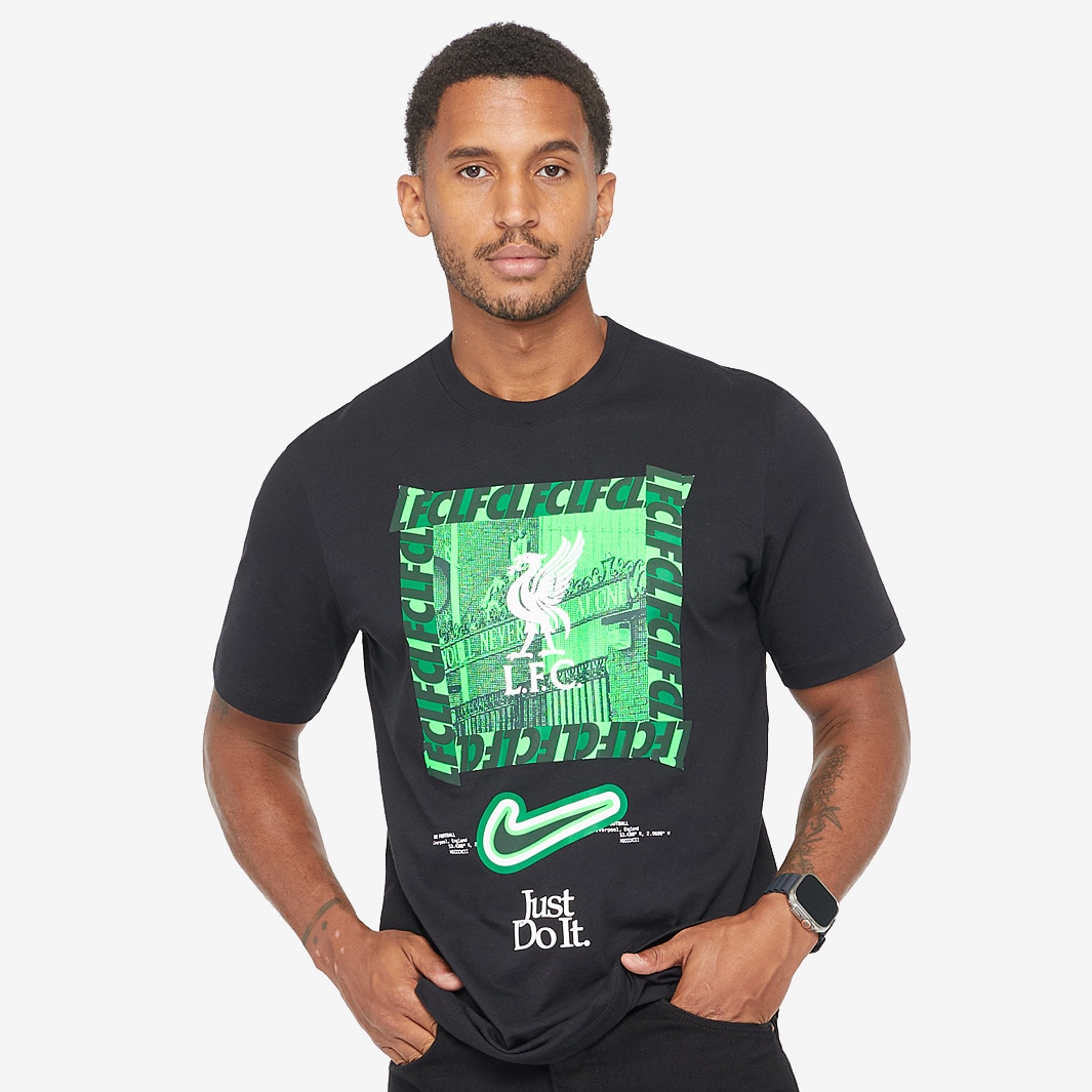 Nike Liverpool FC 23/24 New DNA T-Shirt - Black - Mens Replica | Pro ...