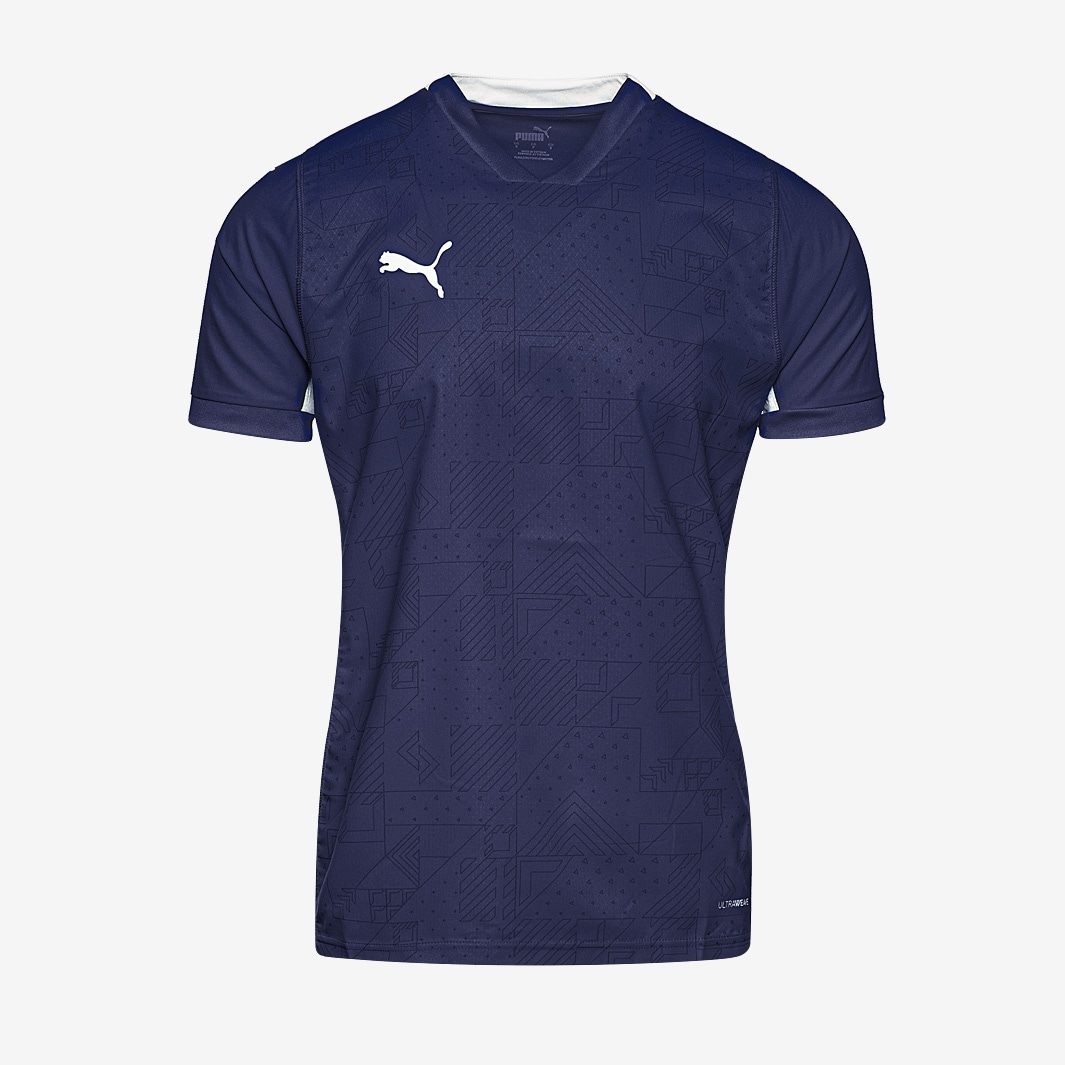 Puma Team Cup Ss Shirt Peacoat Mens Football Teamwear Prodirect Soccer