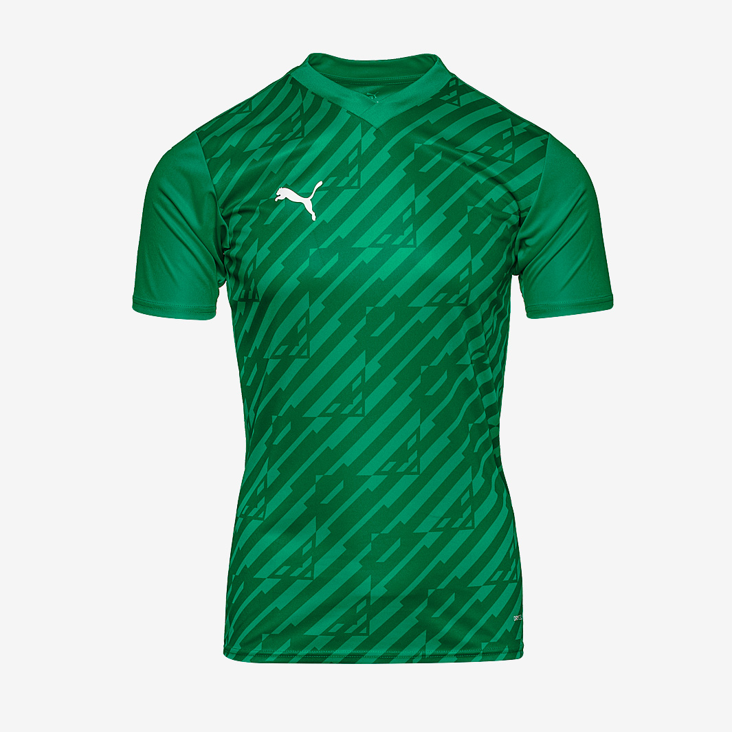 Puma Unisex Kids Green Junior Teamultimate 23 Ss Shirt Size 5-6 Years