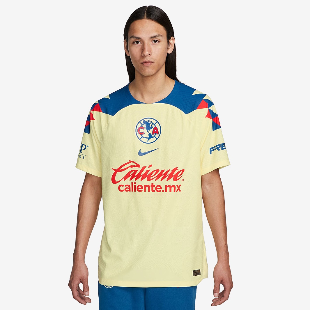 Nike Club America Authentic Match Home Jersey 23/24 (Lemon Chiffon/Blue Jay) Size XXL