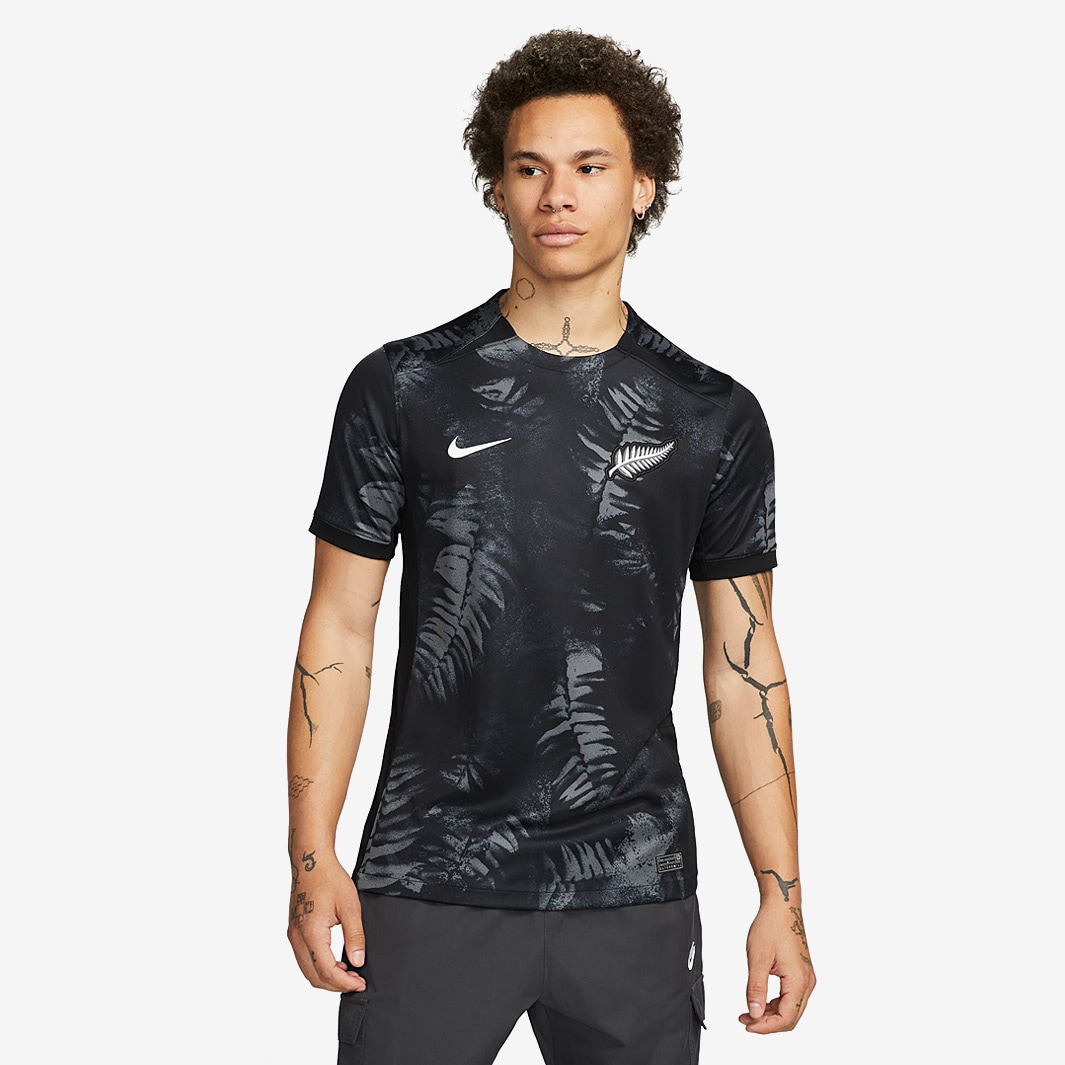 Nike New Zealand 2023 Dri-Fit Stadium SS Home Shirt - Iron Grey/Black ...