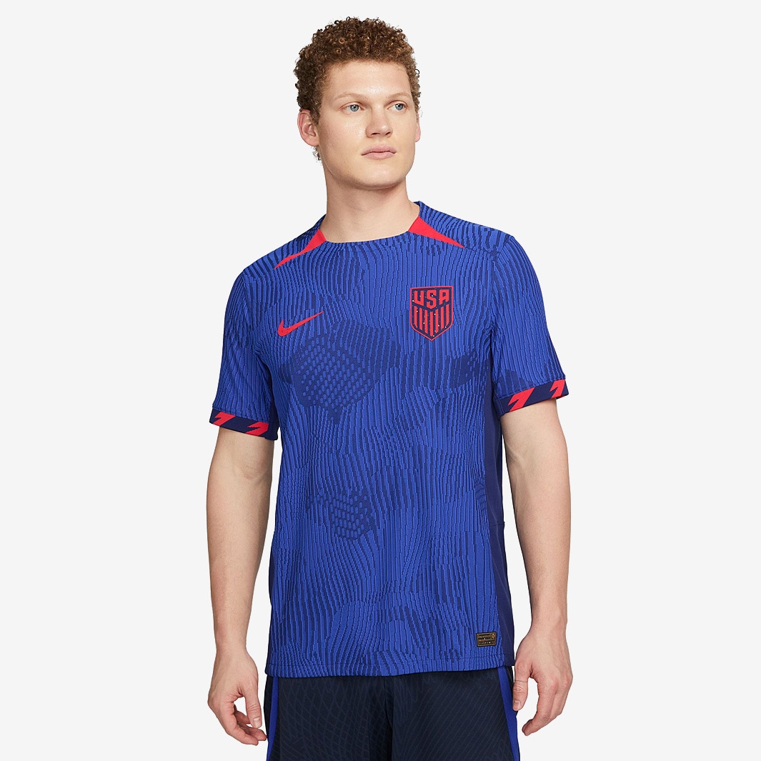 Nike USA 23/24 Dri-Fit ADV Match SS Away Jersey - Hyper Royal/Speed Red ...