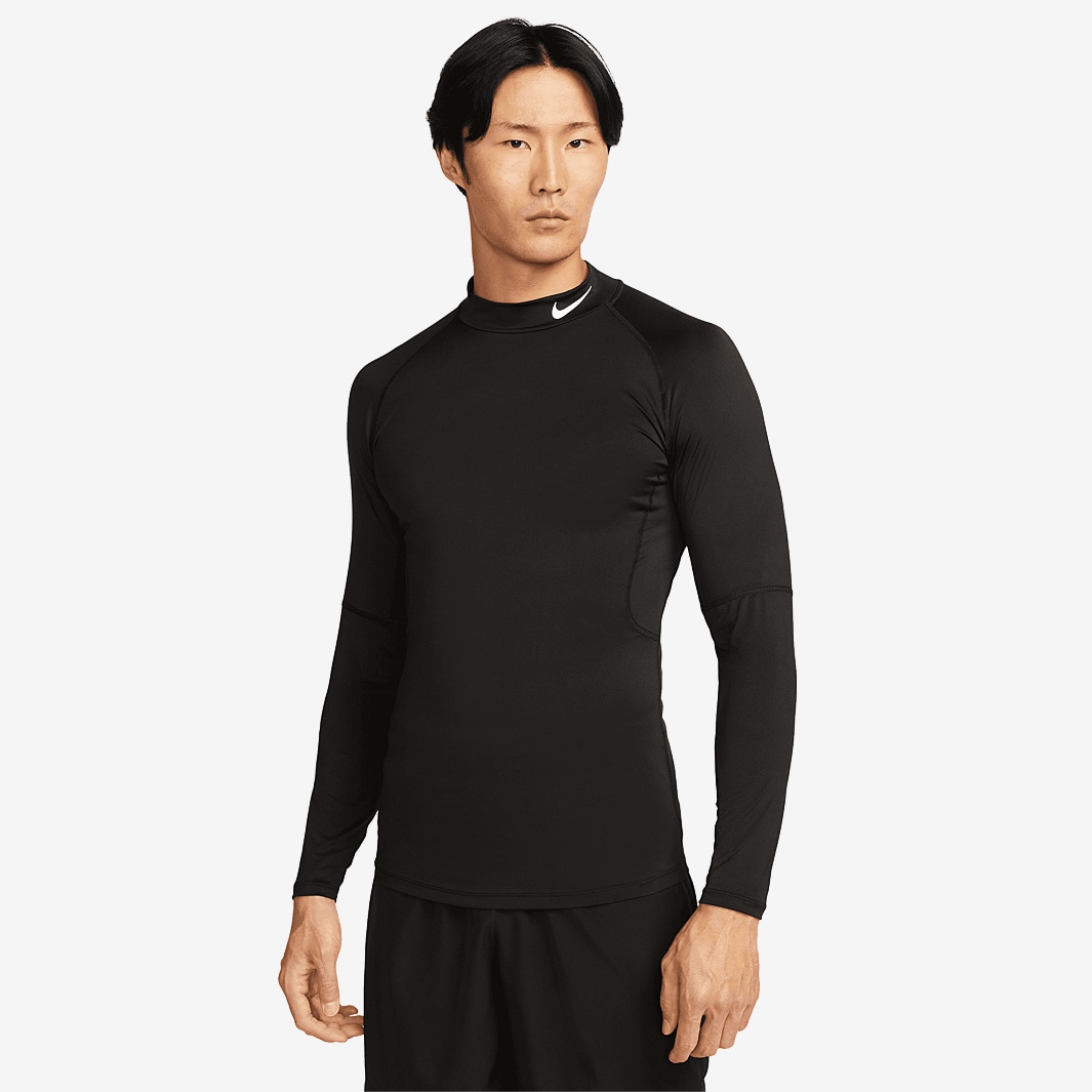 Nike Pro Dri-FIT T-Shirt - Black/White - Mens Clothing