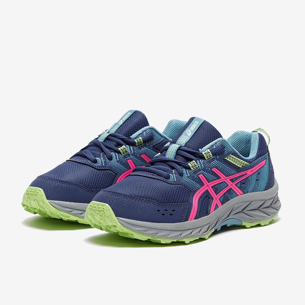 Asics Pre-Venture 9 GS - Deep Ocean/Hot Pink - Girls Shoes | Pro:Direct ...