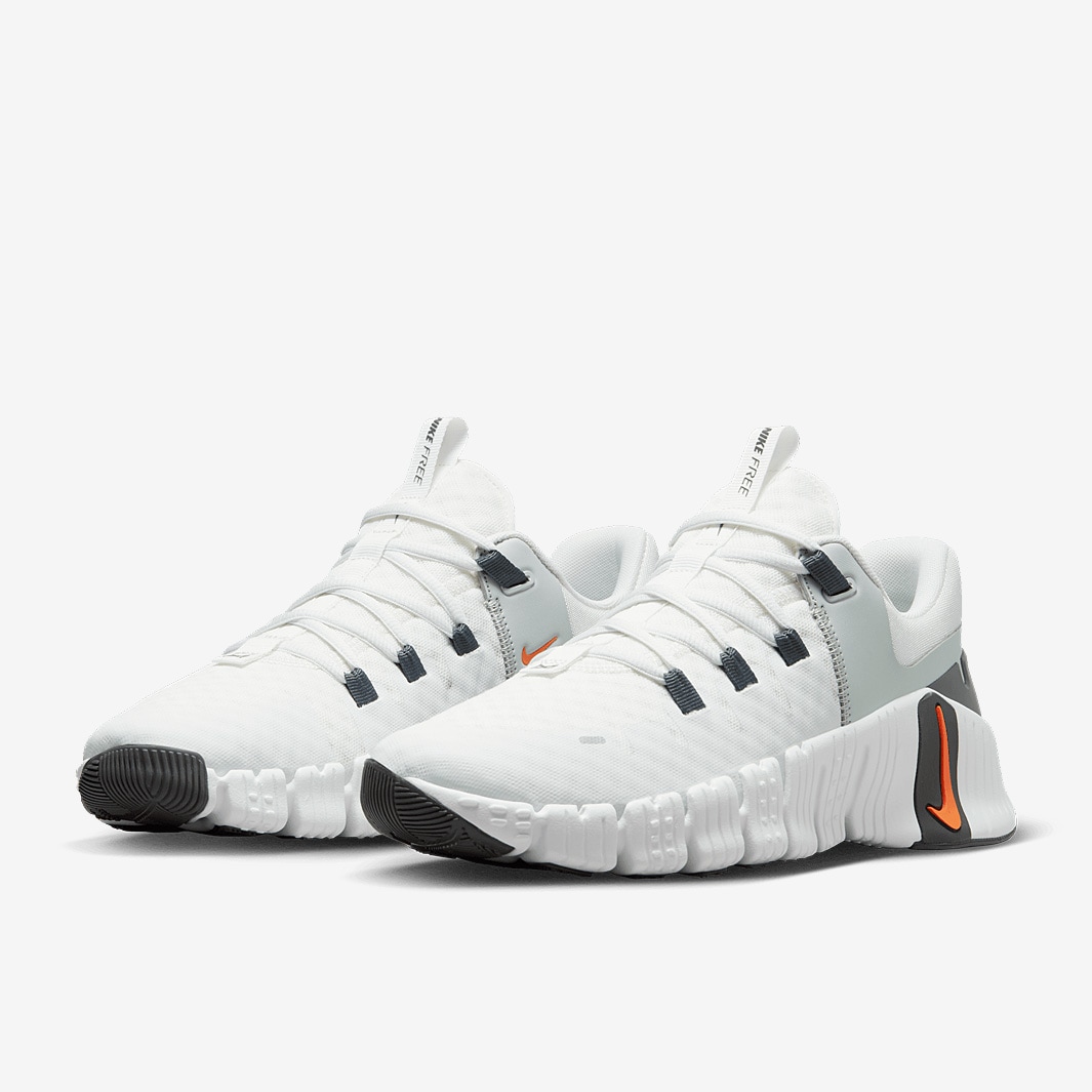 Nike Free Metcon 5 - Summit White/Bright Mandarin - Mens Shoes | Pro ...