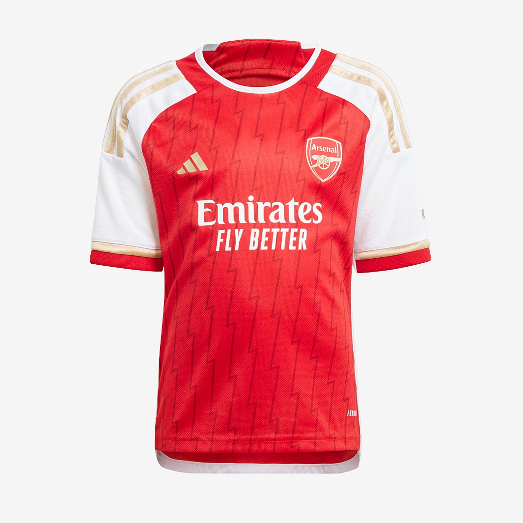 adidas Infants Arsenal FC 23/24 Home Mini Kit - Top:Better Scarlet ...