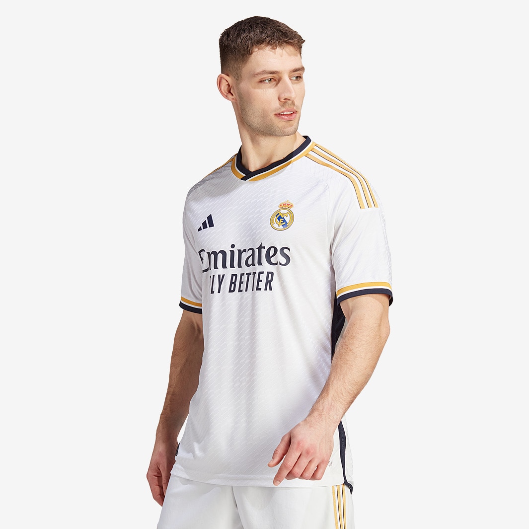 adidas Real Madrid 23/24 Home Shirt Authentic - White - Mens Replica ...