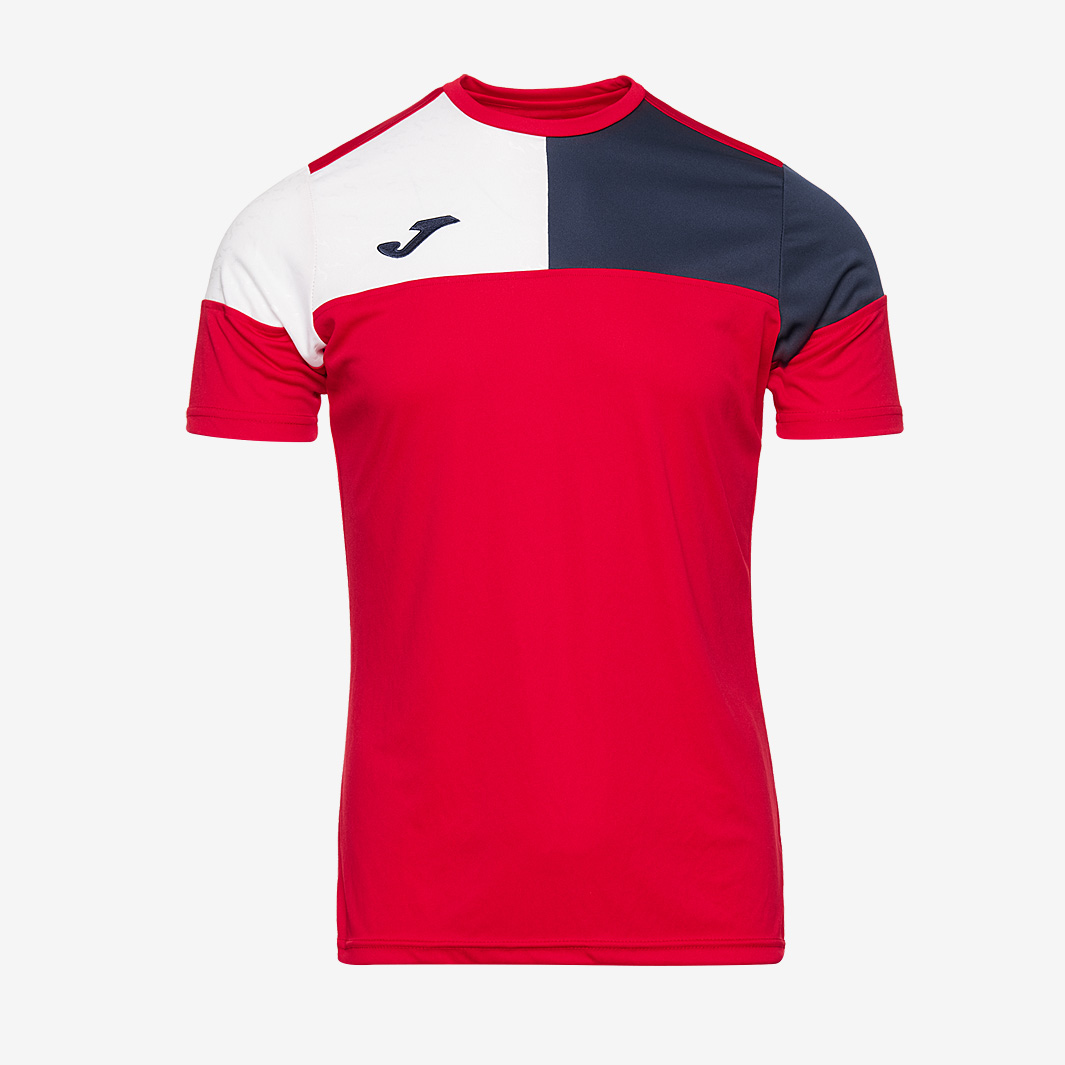 Joma Men's Red Crew V Ss Shirt Medium