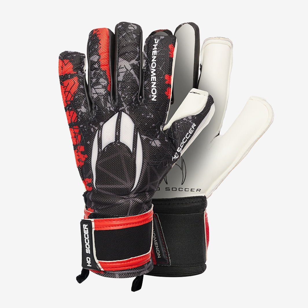 HO Phenomenon Pro 1V - White/Hyper Red - Mens GK Gloves | Pro:Direct Soccer
