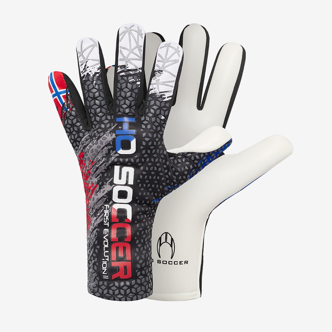 HO Norway Patriot Black/White/Red/Blue Mens GK Gloves ProDirect