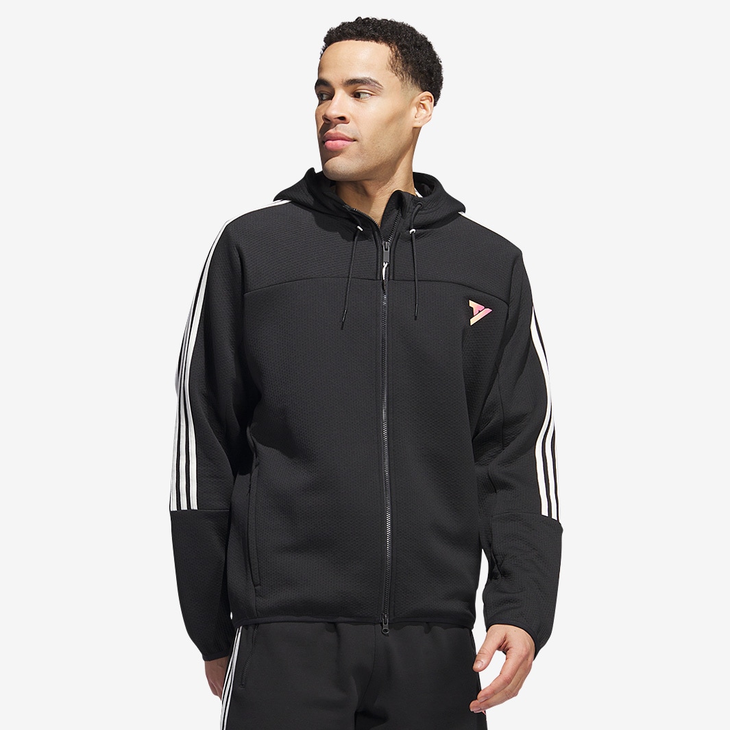 adidas Trae Young Tech Jacket - Black - Mens Clothing | Pro:Direct ...