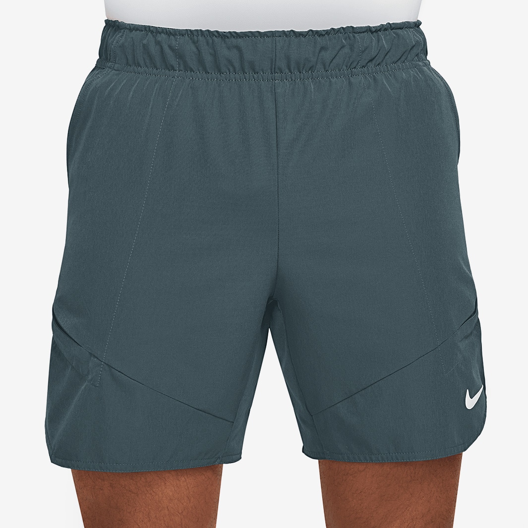 Nike Court Dri-FIT Advantage 7in Shorts - Deep Jungle/Lime Blast/White ...