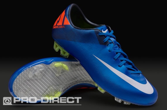 Botas Fútbol - Nike - Mercurial - Vapor - VII - - Terreno - Duro - Azul -Gris Naranja Pro:Direct Soccer