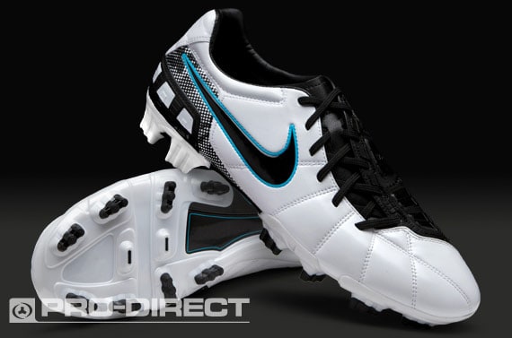 Nike Soccer Shoes - Nike Total 90 Strike FG - Firm Ground - Mens Soccer - White/Black/Chlorine Blue