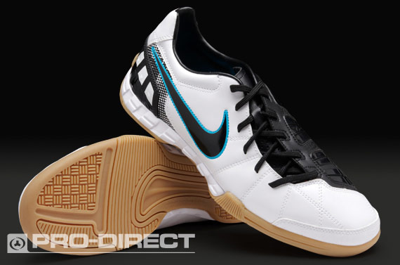 Nike Soccer Shoes - Nike Total 90 Shoot III - Indoor - Mens Soccer Cleats White/Black/Chlorine Blue