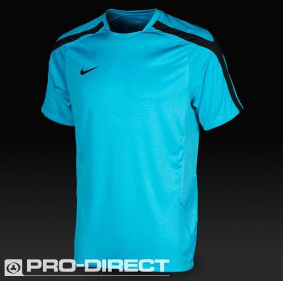 biología Ministro Saturar Camiseta - Nike - Total - 90 - Manga - Corta - Entrenamiento - Azul - Negro  | Pro:Direct Soccer