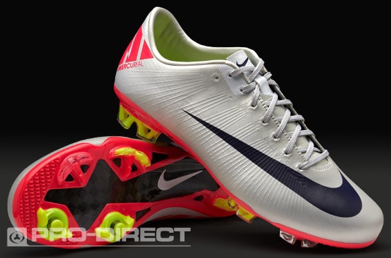 Nike Football Boots -Nike Mercurial Vapor Superfly III FG - Firm Ground - Soccer Cleats - Granite-Imperial Red Arsenal Room | Pro:Direct Soccer