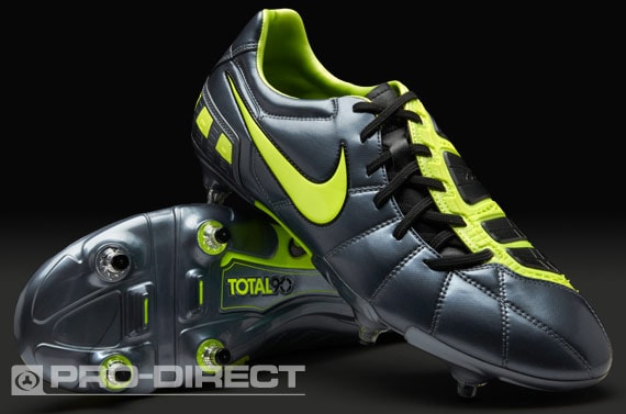 lista frente fácil de lastimarse Botas de Fútbol - Nike - Total 90 - T90 - Strike III - SG - Terreno Duro -  Azul - Volt - Negro | Pro:Direct Soccer