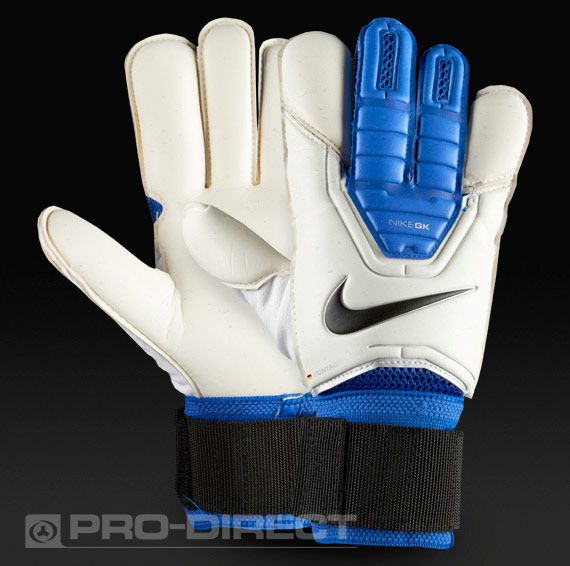 Guantes de Portero Nike - GK - Vapor Grip - 3 - Blanco - Azul - Negro | Pro:Direct Soccer