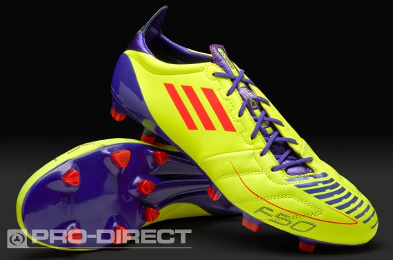 Botas de Fútbol - - F50 - - TRX - FG Piel - Terrenos Duros - Electricidad - Púrpura | Pro:Direct Soccer