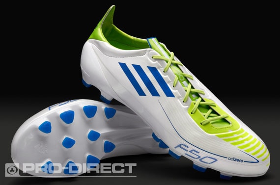 de Fútbol - adidas - F50 - adiZERO - TRX - HG - Sintético - Duros - Tierra - Blanco - - Verde | Pro:Direct Soccer