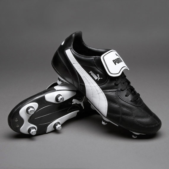Puma Football Boots - Puma Esito Classic - Soft Ground - Cleats - Black-White | Pro:Direct Soccer