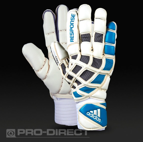 Guantes de Portero - adidas - Response Pro - ClimaCool - Blanco - Azul - Gris | Pro:Direct Soccer