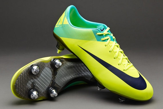 pesado Barriga Collar Botas de Fútbol - Nike - Mercurial - Vapor - VII - SG - Terreno - Blando -  Amarillo - Volt - Púrpura | Pro:Direct Soccer