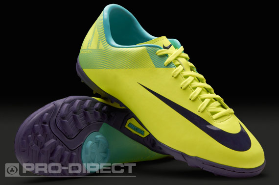 Acerca de la configuración soborno Humo Zapatillas - Nike - Mercurial - Victory II - TF - Césped - Artificial -  Amarillo - Volt - Púrpura - Retro | Pro:Direct Soccer
