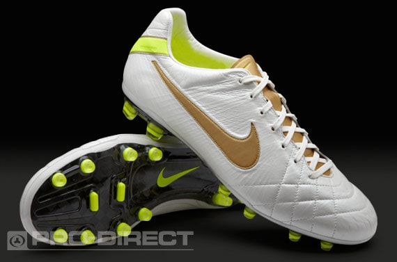 enemigo seguridad Culpable Botas de Fútbol - Nike - Tiempo - Legend - IV - Elite - FG - Duro - Firme -  Blanco - Oro | Pro:Direct Soccer