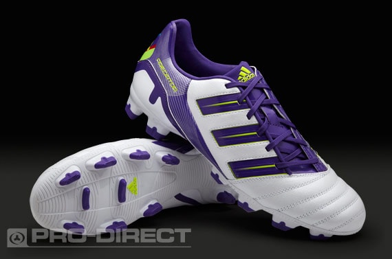Botas de Fútbol - adidas - Predator - Absolion - - FG - Terreno Duro - Blanco - Púrpura | Pro:Direct Soccer