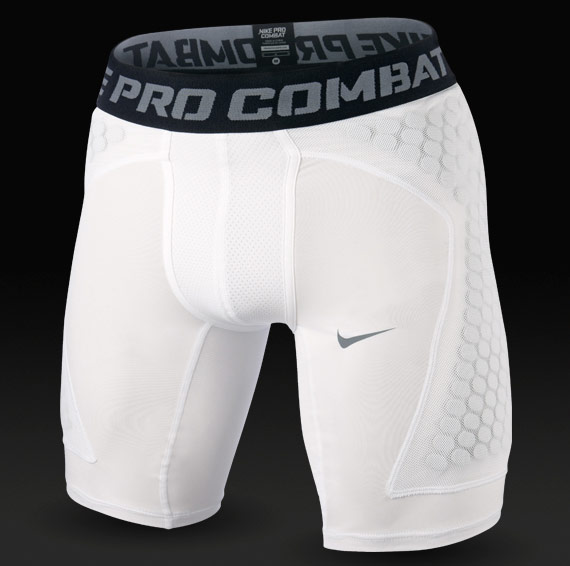Pantalón de - Pantalón Corto Nike - Nike Pro Combat Hyperstrong - Vis Flex - Blanco/Gris | Pro:Direct Soccer