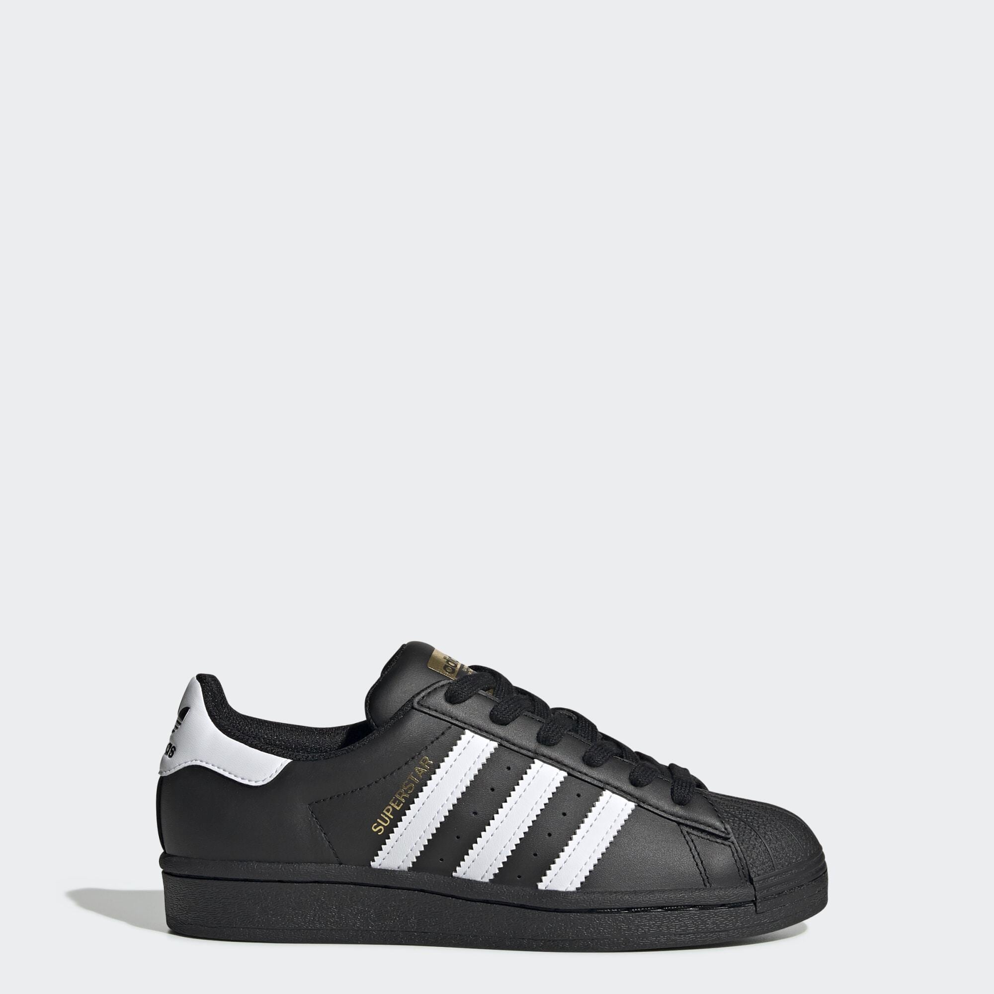 adidas Originals Older Kids Superstar GS Core Black Ftw White Trainers Boys Shoes