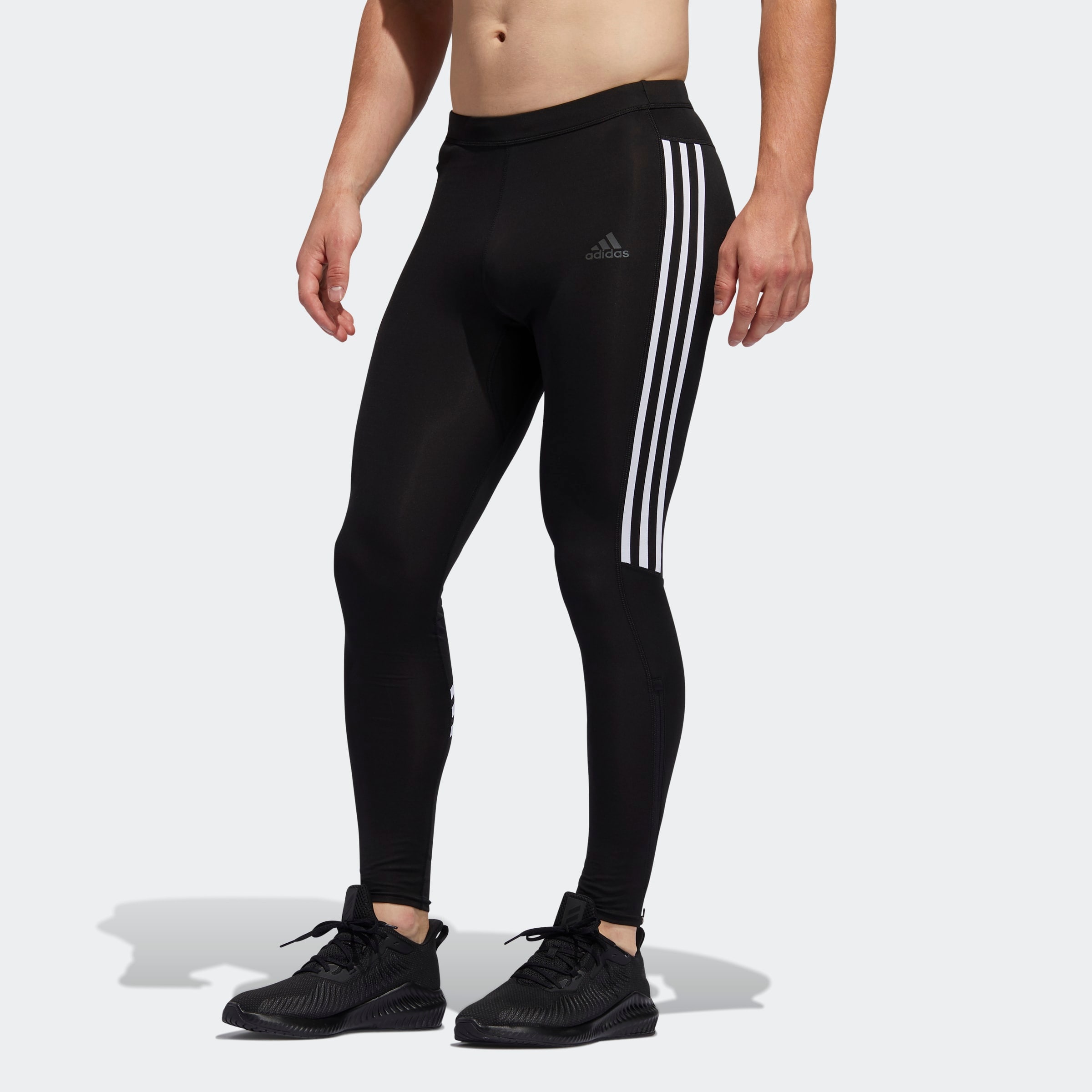 adidas Otr 3S Tight - Black/White - Mens Clothing | Pro:Direct Running