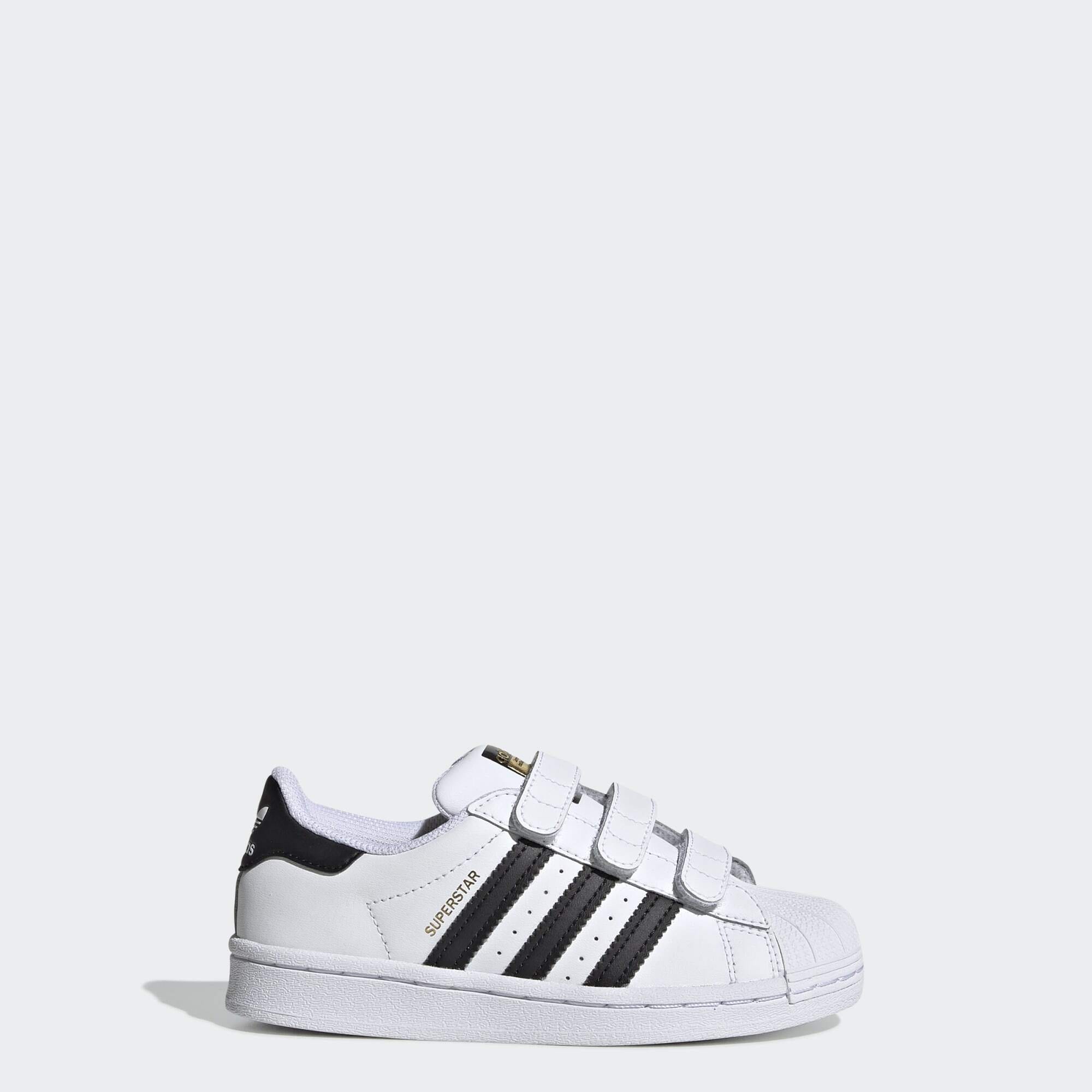 Adidas black velcro superstar online