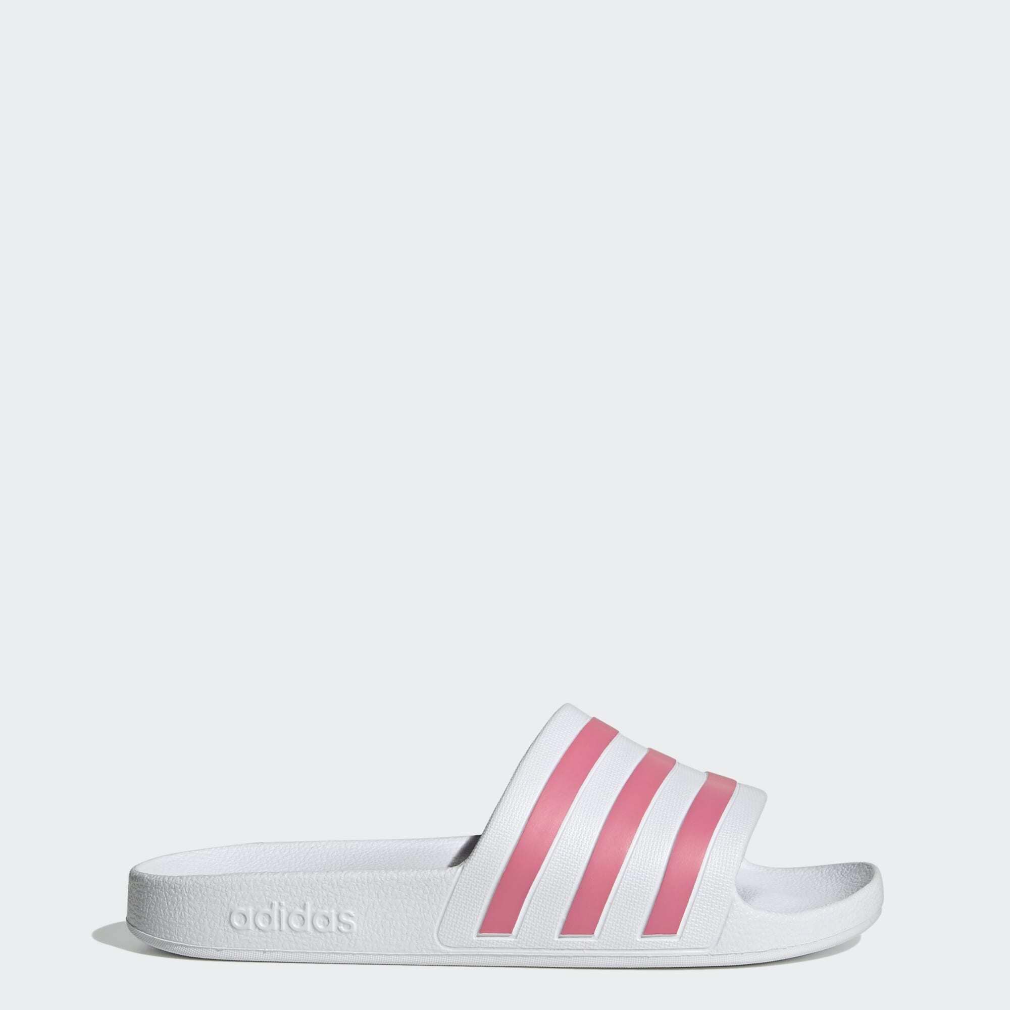 adidas Adilette Aqua Slides Cloud White Rose Tone Cloud White