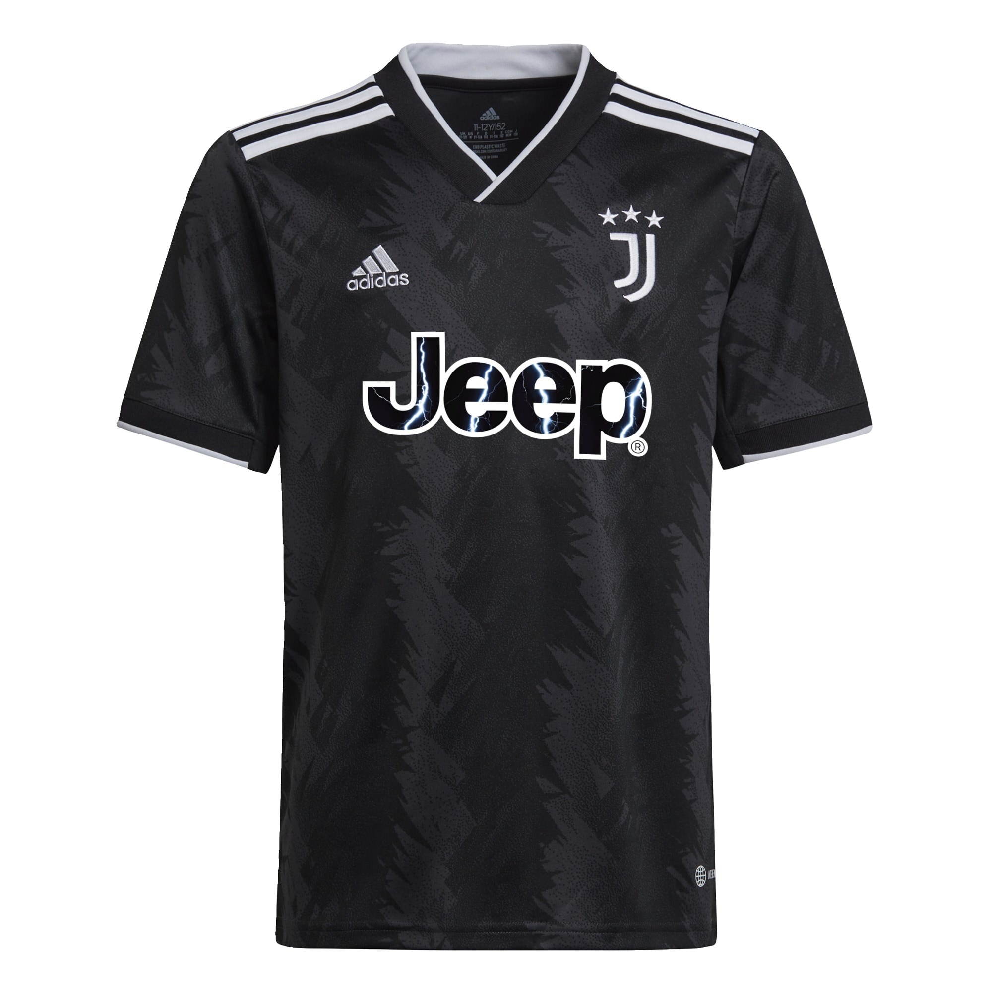 Maglia adidas Juventus 22/23 Junior Trasferta Nero/Bianco/Carbon