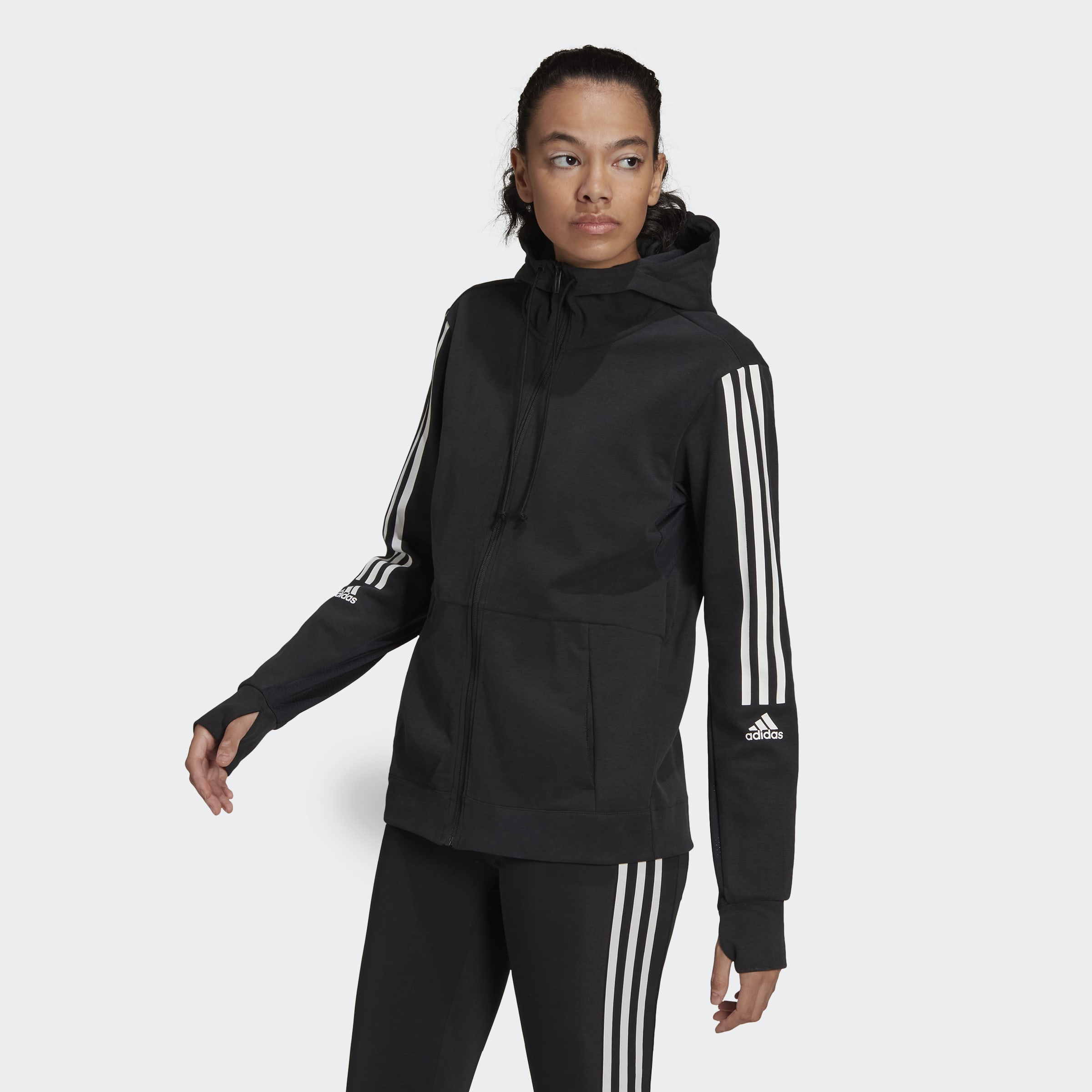 adidas AEROREADY Made for Training Hoodie Black Womens Clothing