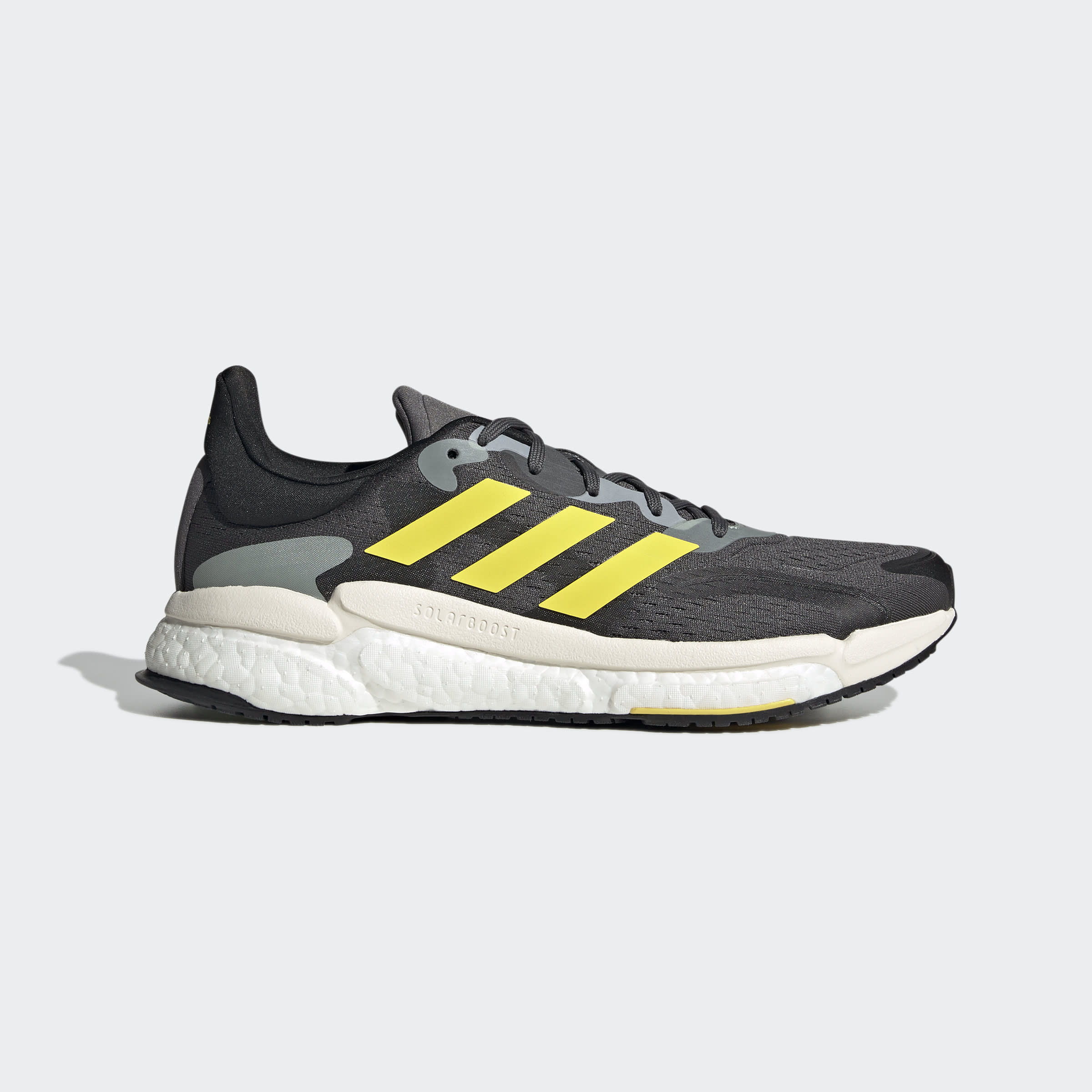 adidas Solarboost 4 Shoes Grey Six / Beam Yellow / Linen Green Mens Shoes