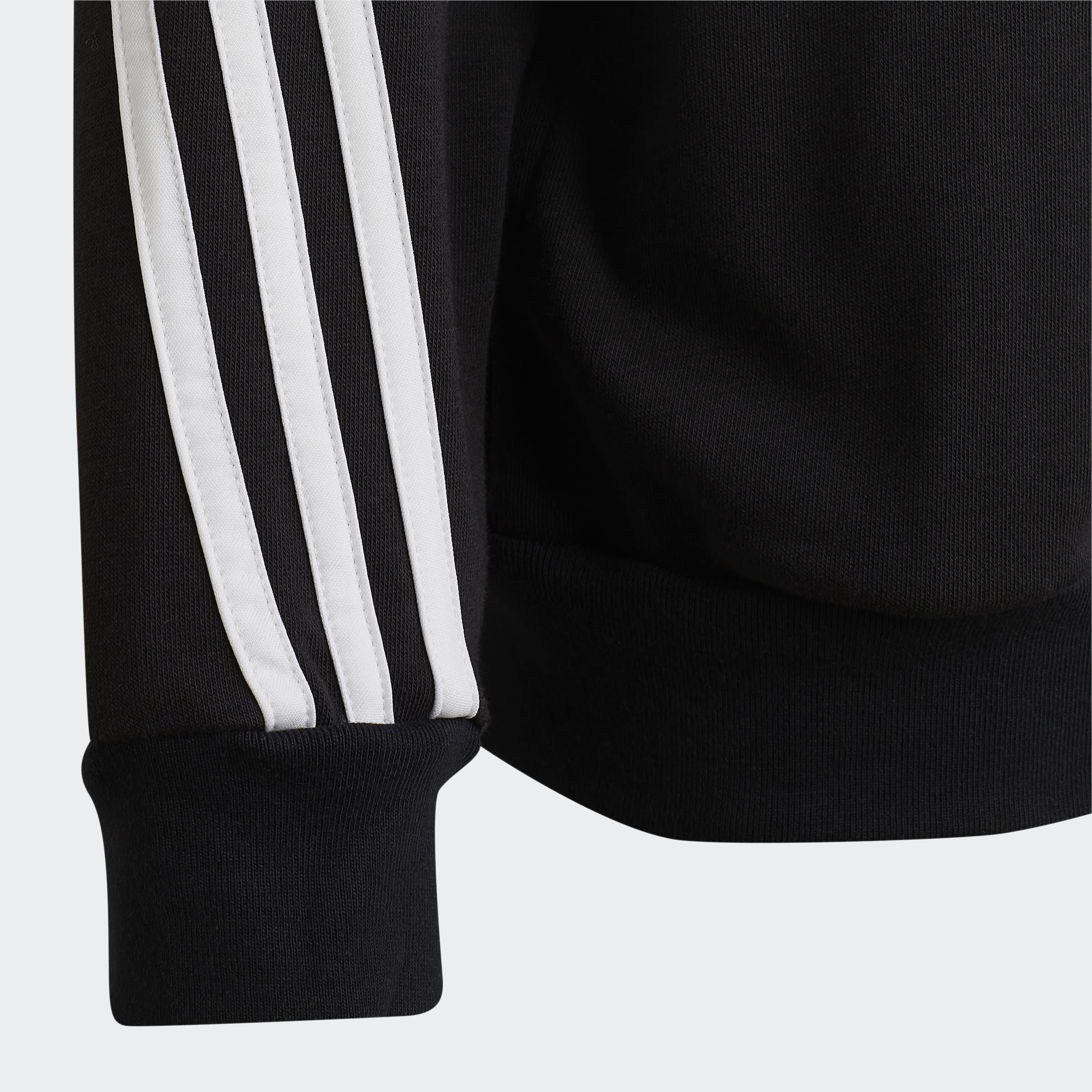 adidas 3-Stripes Tracksuit Black / White Boys Clothing