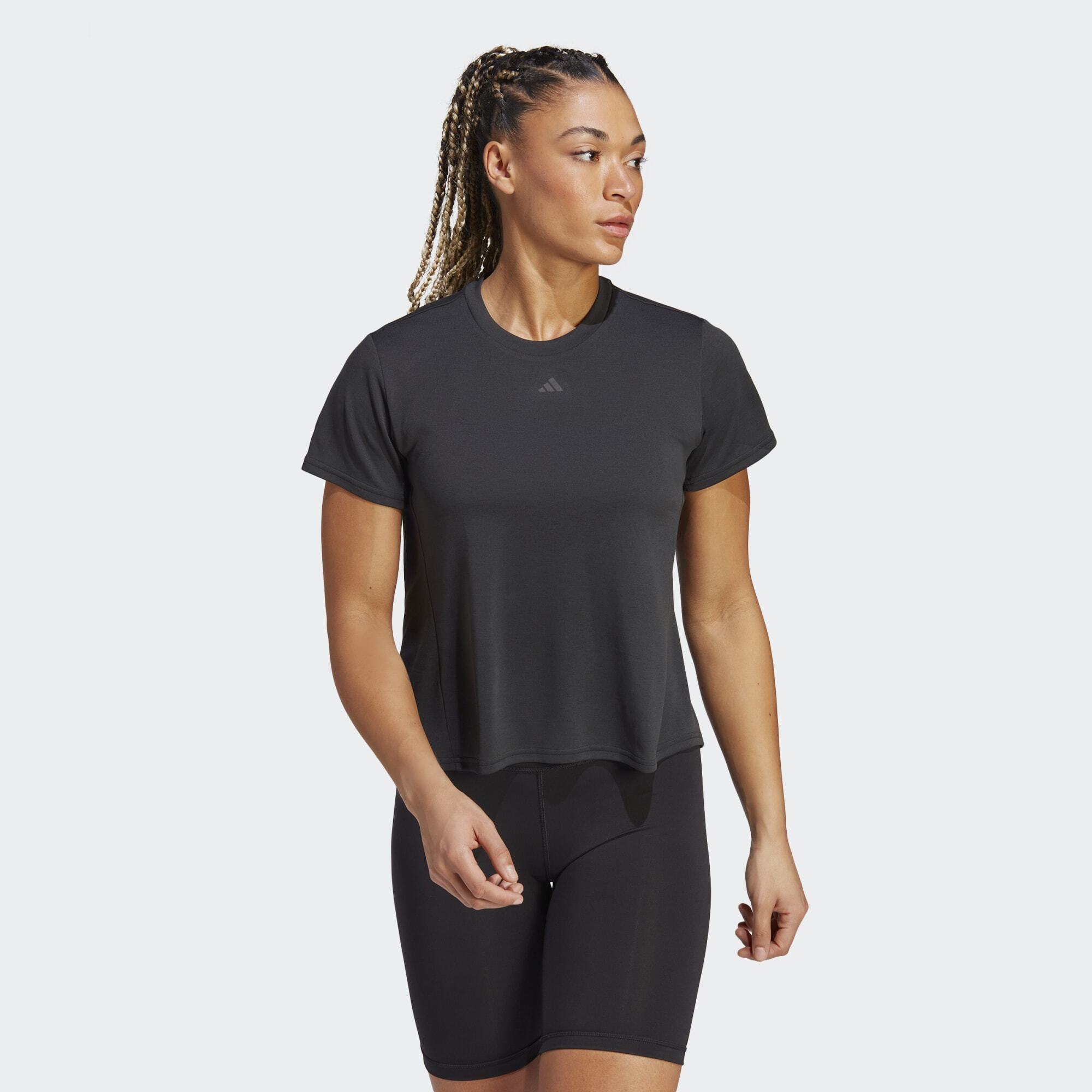 adidas HIIT HEAT.RDY Sweat-Conceal Training T-Shirt Black Womens ...