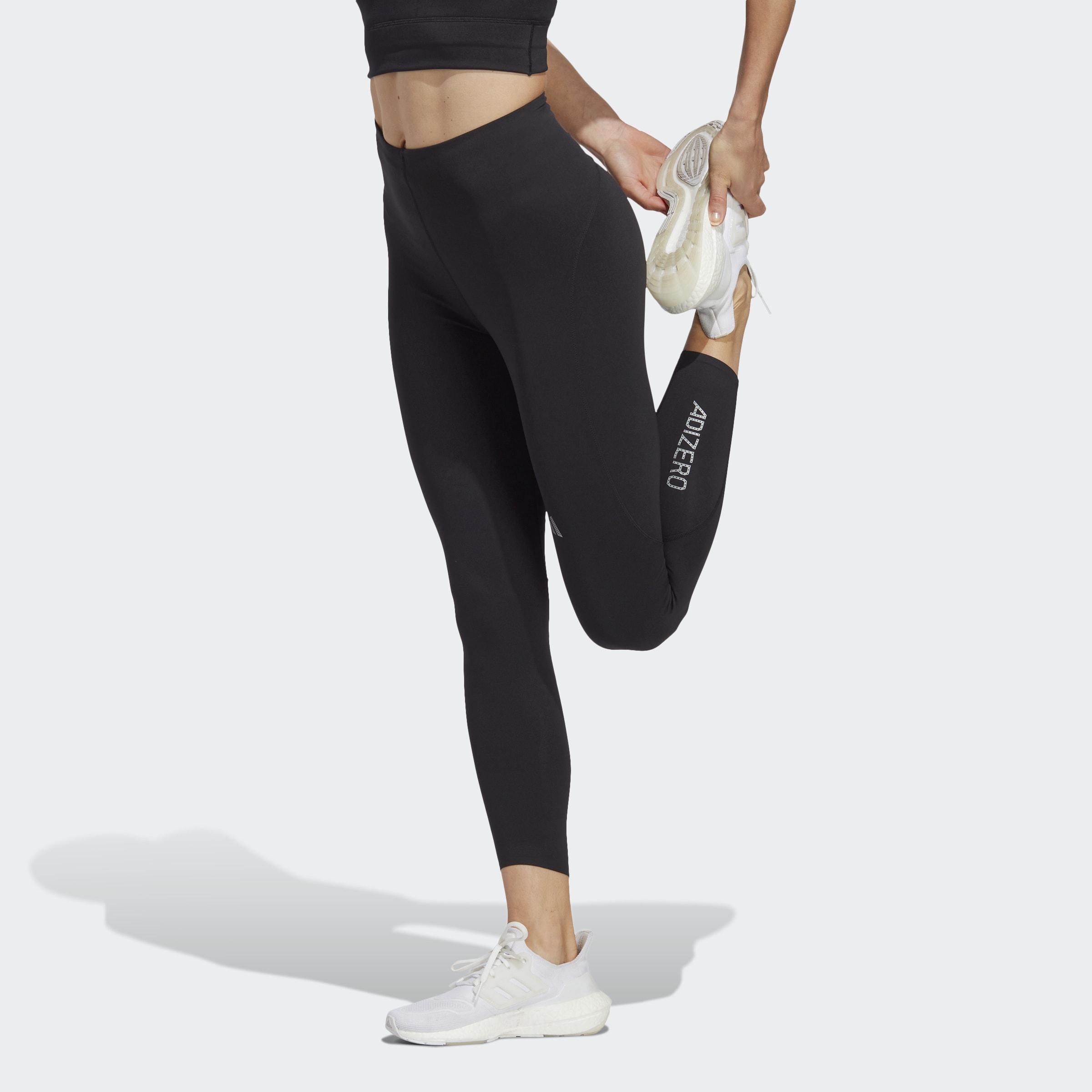 adidas Adizero Running 7/8 Leggings Black Womens Clothing | Pro:Direct ...