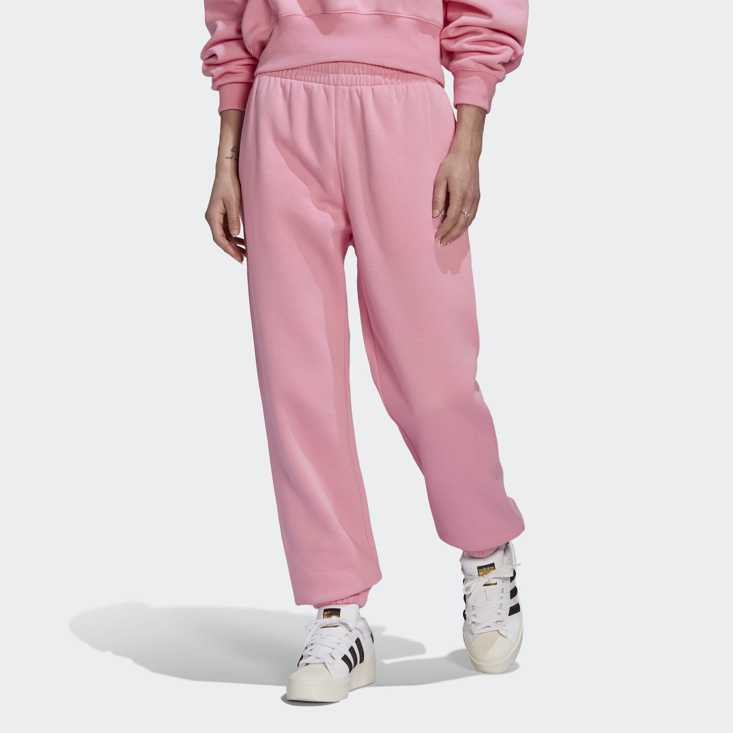 adidas Originals Adicolor Essentials Fleece Joggers Bliss Pink Womens