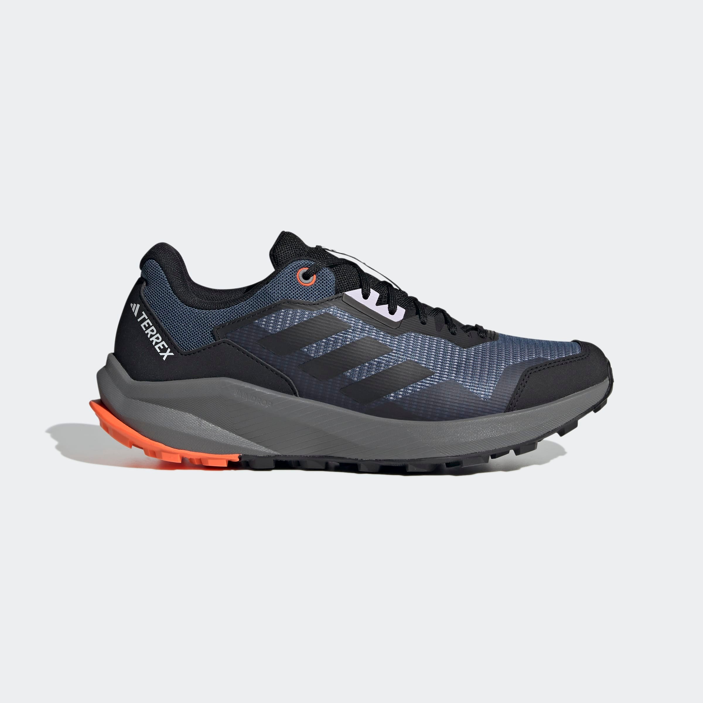 adidas Terrex Trail Rider Trail Running Shoes Wonder Steel / Core Black / Impact Orange Mens