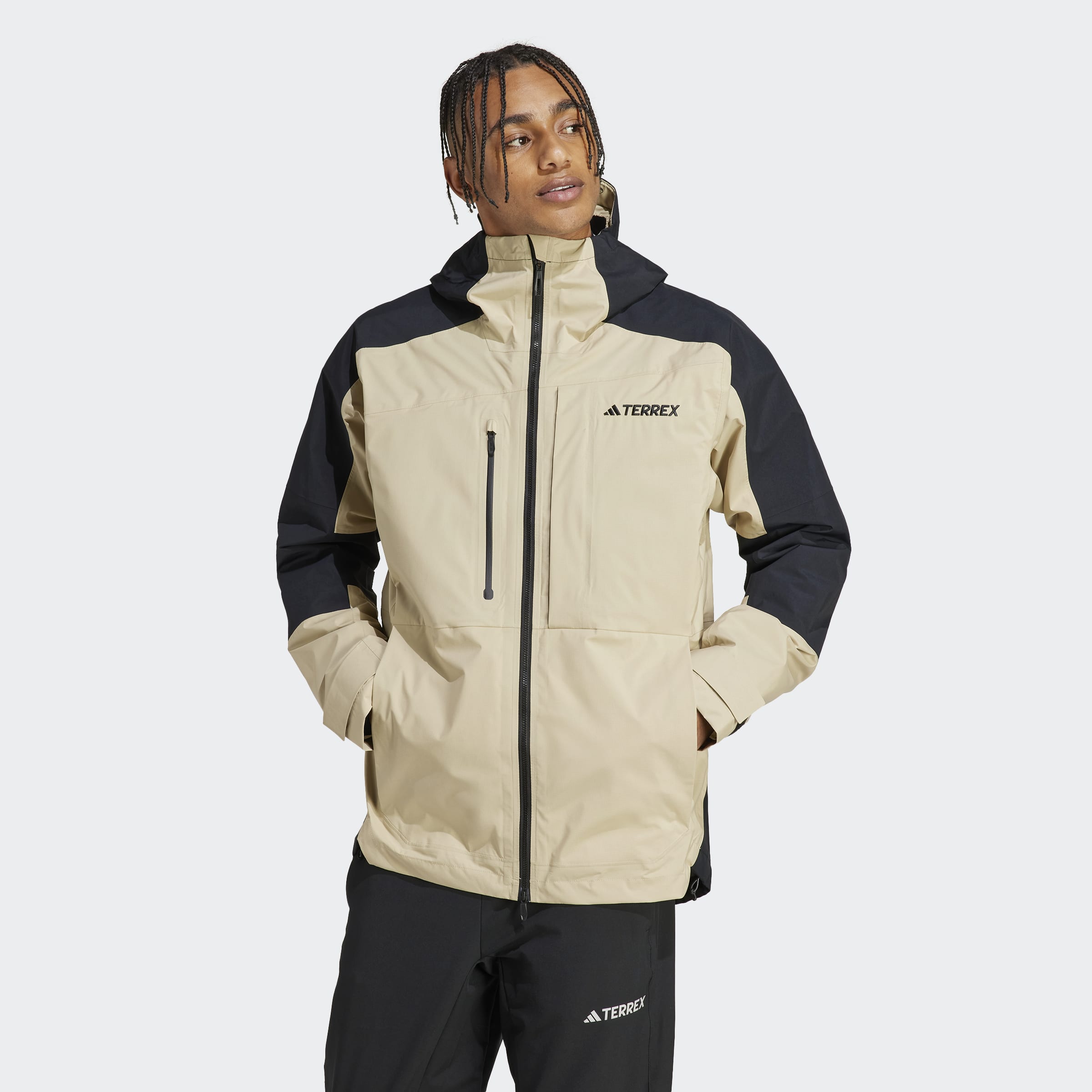 adidas Terrex Xploric RAIN.RDY Hiking Jacket Savanna Mens Clothing ...