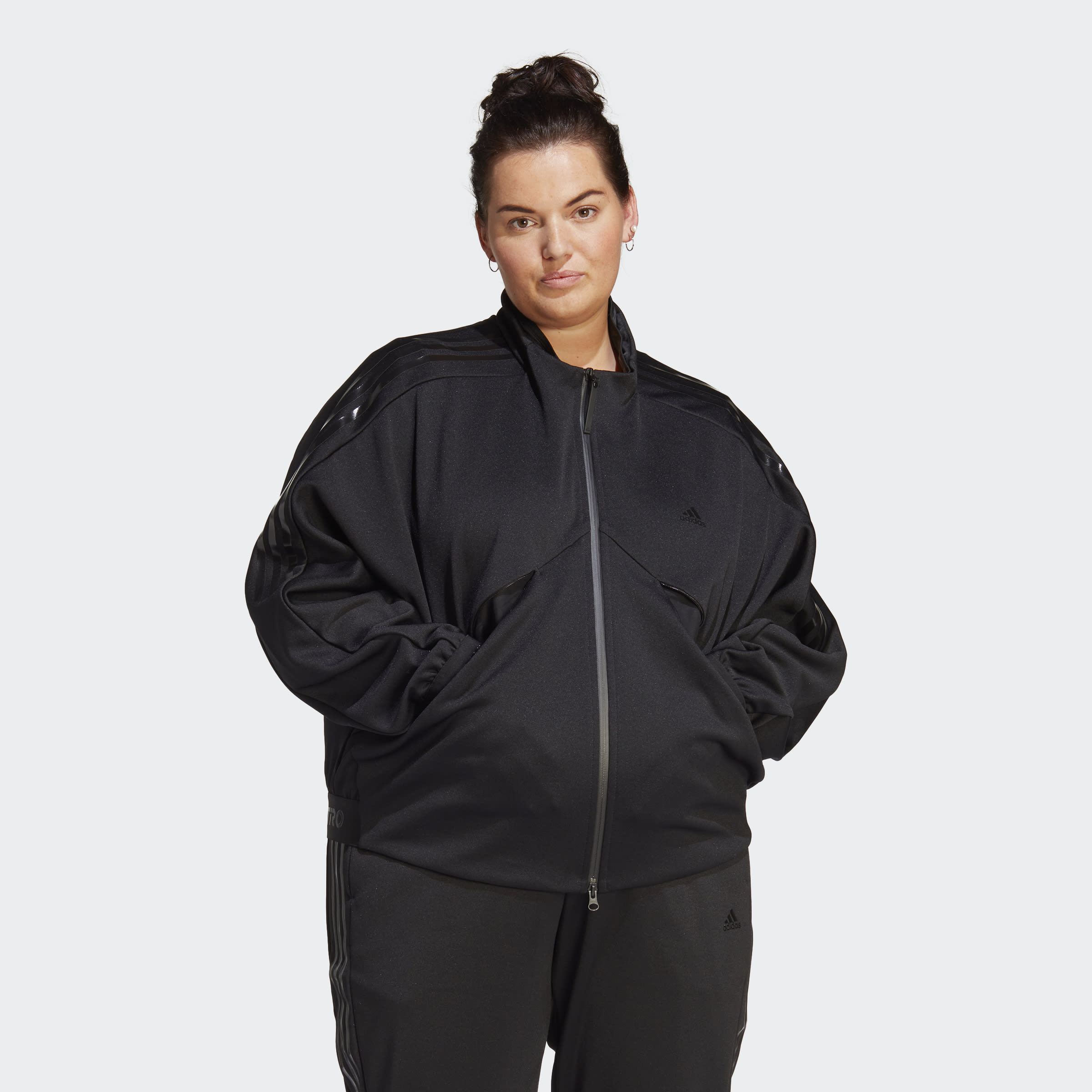 adidas Tiro Suit-Up Track Top Advanced (Plus Size) Black Womens Clothing