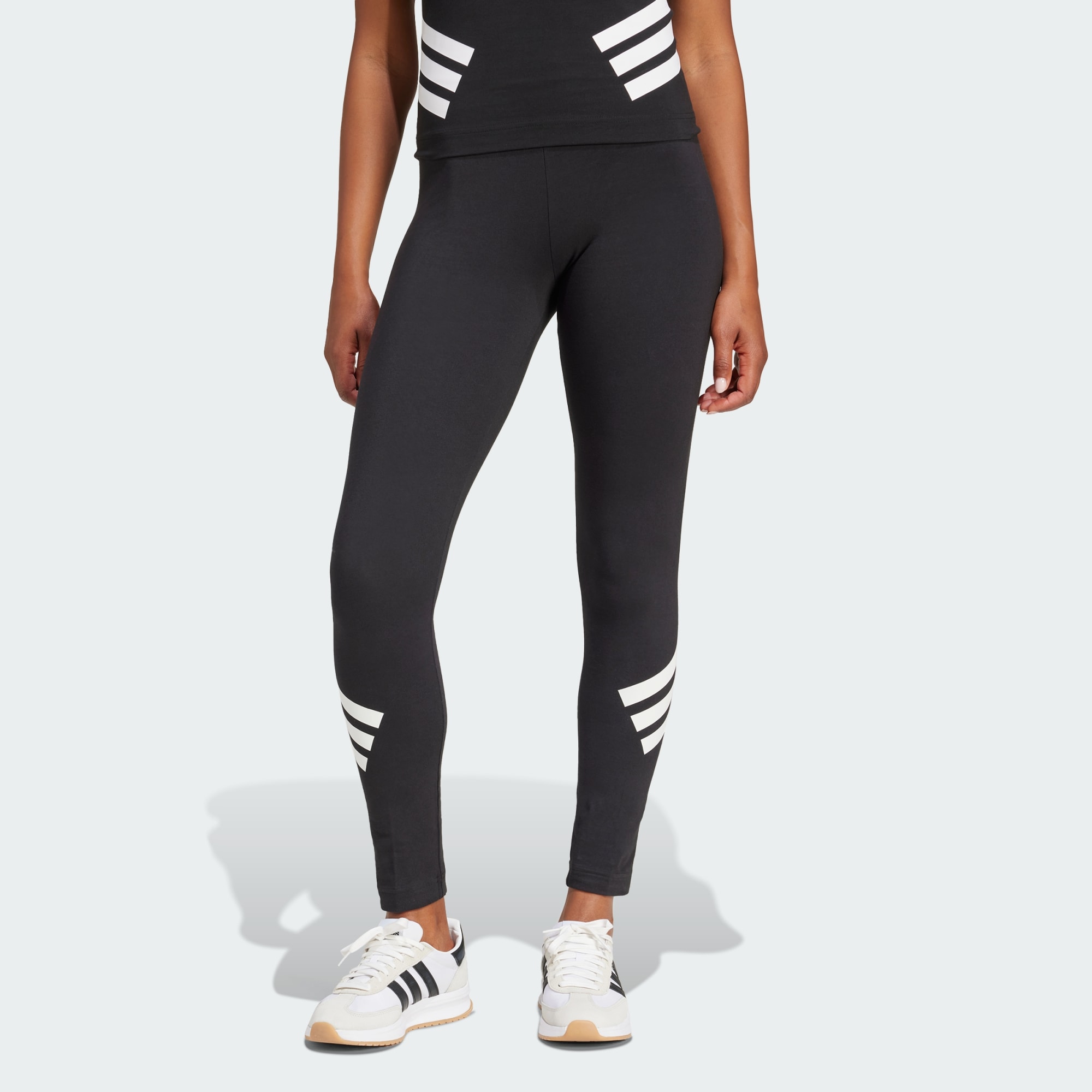 Adidas Women Future Icons 3 Stripes Leggings Black