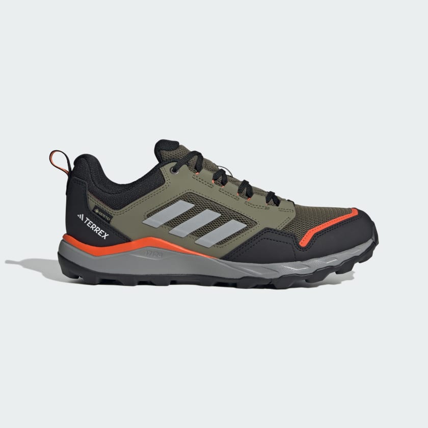 Adidas Men's Green Tracerocker 2.0 Gore Tex Trail Running Shoes Size 11.5