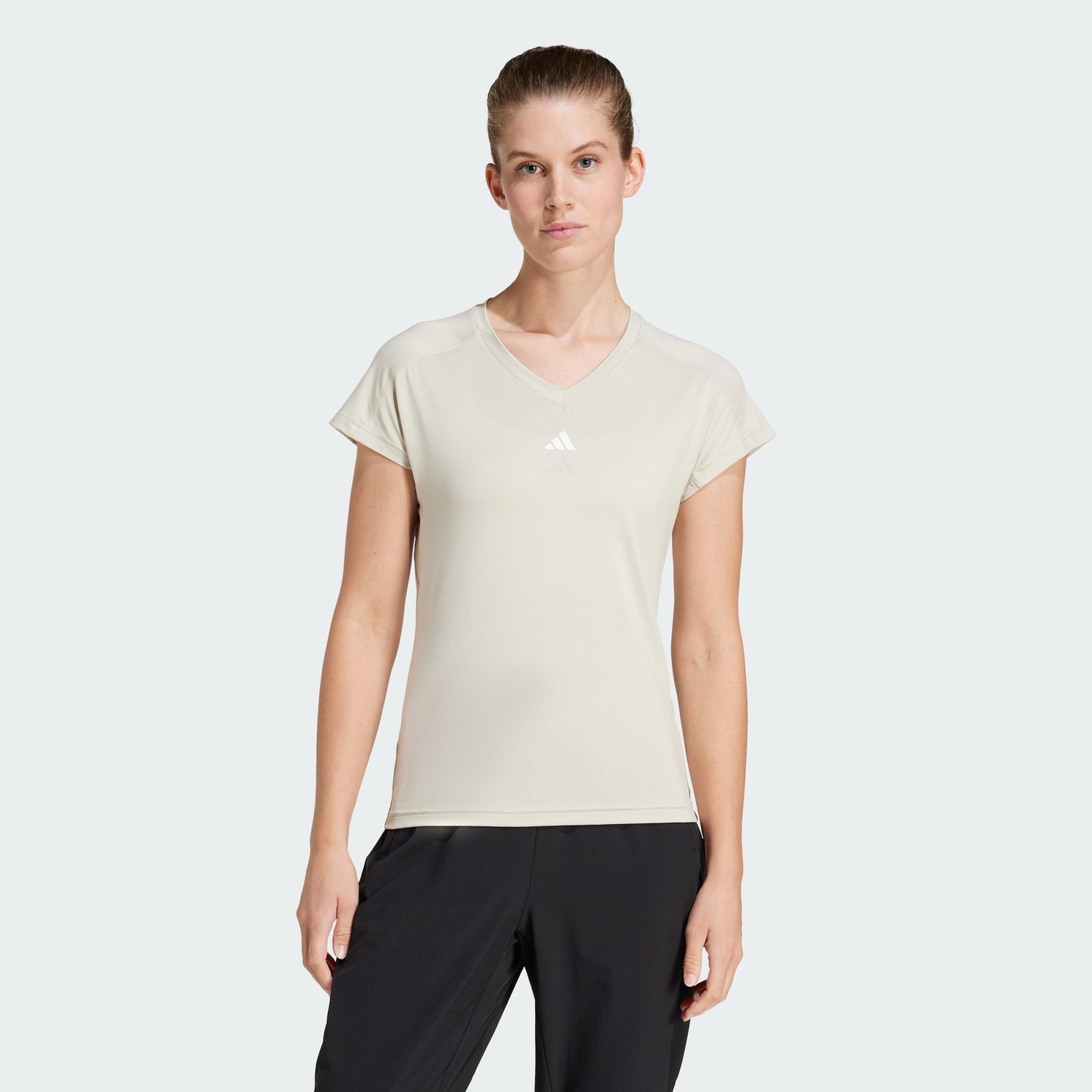 Adidas Women Aeroready Train Essentials Minimal Branding V N Black