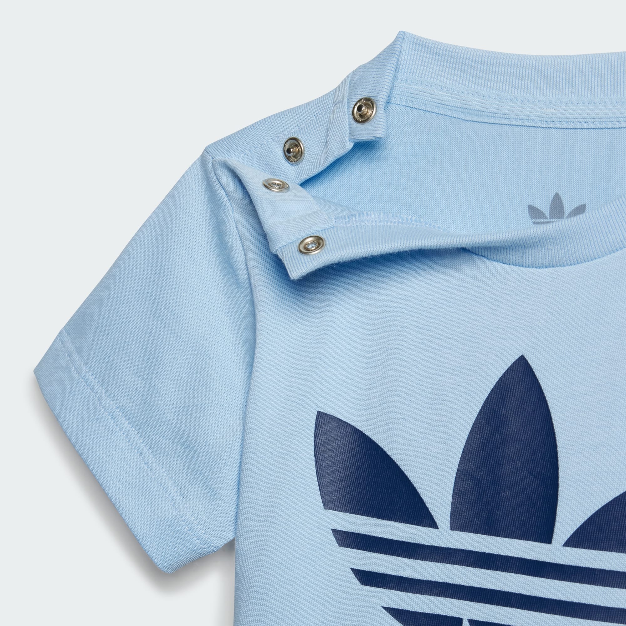 Adidas Originals Kids Shorts Tee Set Kids Blue